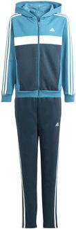 adidas 3-Stripes Tiberio FL Joggingpak Junior blauw - wit - donker blauw - 164
