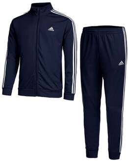 adidas 3-Stripes Tricot Trainingspak Heren donker blauw - wit - L