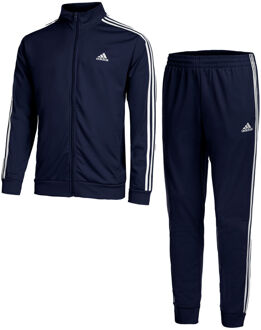 adidas 3-Stripes Tricot Trainingspak Heren donker blauw - wit - XL