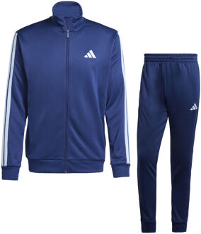 adidas 3 Stripes Woven Trainingspak Heren-Donkerblauw,Wit - S,M,XXL