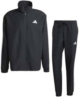 adidas 3 Stripes Woven Trainingspak Heren-Zwart - S,M,L,XL,XXL