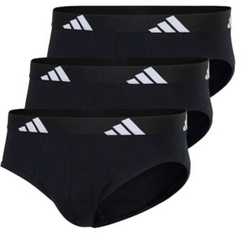 adidas 3 stuks Active Flex Cotton Brief * Actie * Zwart,Versch.kleure/Patroon,Wit,Blauw,Groen,Geel,Rood - Small,Medium,Large,X-Large,XX-Large