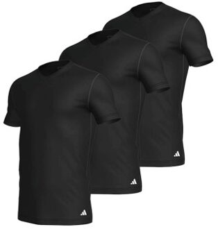 adidas 3 stuks Active Flex Cotton V-Neck T-Shirt * Actie * Zwart,Versch.kleure/Patroon,Wit - Small,Medium,Large,X-Large,XX-Large