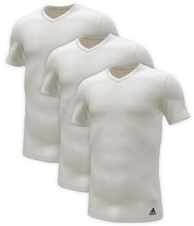 adidas 3 stuks Active Flex Cotton V-Neck T-Shirt Zwart,Versch.kleure/Patroon,Wit - Small,Medium,Large,X-Large,XX-Large