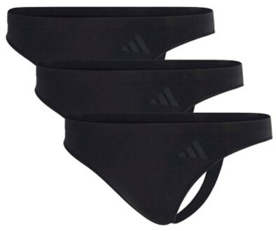 adidas 3 stuks Sport Active Seamless Low Rise Thongs Zwart,Versch.kleure/Patroon,Roze,Wit - X-Small,Small,Medium,Large,X-Large,XX-Large