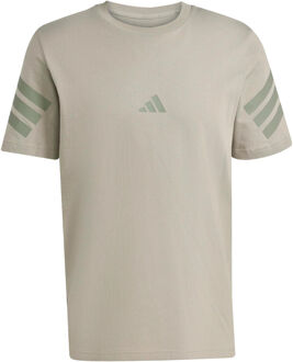adidas 3Stripes Regular T-shirt Heren-beige - S,M,L,XXL