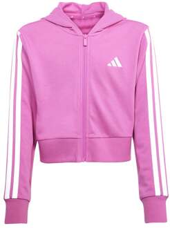 adidas 3Stripes Sportjas Kinderen-Pink,Wit - 152,164,170