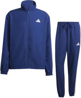 adidas 3Stripes Woven Trainingspak Heren donkerblauw - L