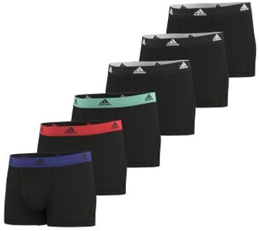 adidas 6 stuks Active Flex Cotton Trunks * Actie * Zwart,Versch.kleure/Patroon,Groen,Blauw - Small,Medium,Large,X-Large,XX-Large