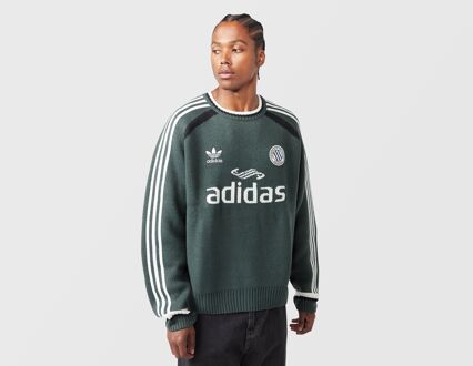 adidas ABC Knit Crew Shirt, groen - L