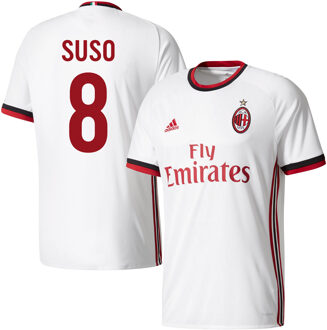 adidas AC Milan Shirt Uit 2017-2018 + Suso 8 (Fan Style)