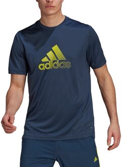 adidas Activated Tech AEROREADY Tee - Blauw - Heren - maat  S