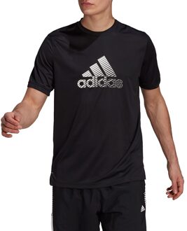 adidas Activated Tech AEROREADY Tee - Zwart - Heren - maat  L