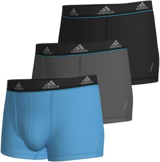 adidas Active Flex Trunk Boxershorts Heren (3-pack) blauw - grijs - zwart - S