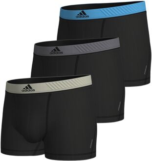 adidas Active Micro Flex Trunk Boxershorts Heren (3-pack) zwart - grijs - blauw