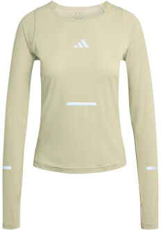 adidas adi365  Hardloopshirt Dames-kaki - S