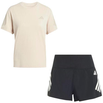 adidas adi365 Shirt 2in1 Short Set Dames beige