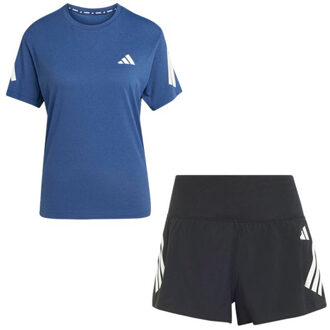 adidas adi365 Shirt 2in1 Short Set Dames bruin