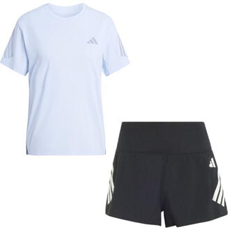 adidas adi365 Shirt 2in1 Short Set Dames lichtblauw