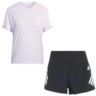 adidas adi365 Shirt 2in1 Short Set Dames paars