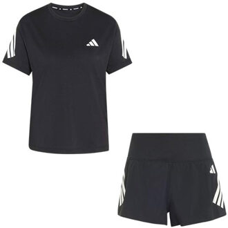 adidas adi365 Shirt 2in1 Short Set Dames zwart