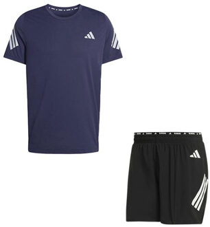 adidas adi365 Shirt 2in1 Short Set Heren donkerblauw