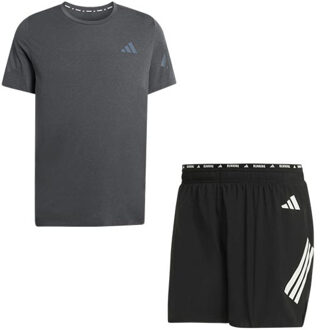 adidas adi365 Shirt 2in1 Short Set Heren donkergrijs