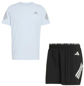 adidas adi365 Shirt 2in1 Short Set Heren lichtblauw