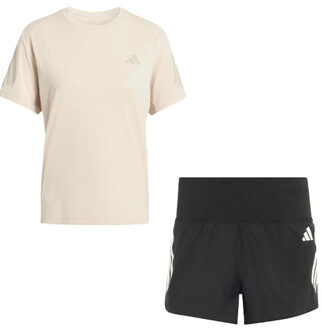 adidas adi365 Shirt 3'' Short Set Dames beige