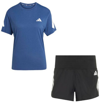 adidas adi365 Shirt 3'' Short Set Dames bruin