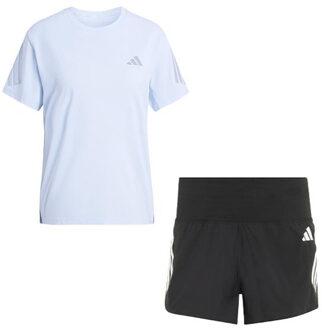 adidas adi365 Shirt 3'' Short Set Dames lichtblauw