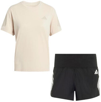 adidas adi365 Shirt 4'' Short Set Dames beige