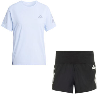 adidas adi365 Shirt 4'' Short Set Dames lichtblauw