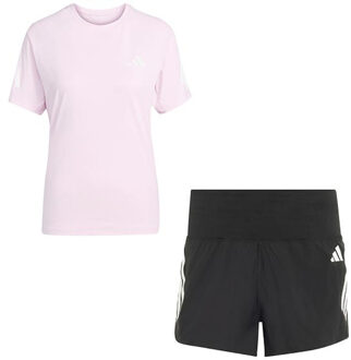 adidas adi365 Shirt 4'' Short Set Dames roze