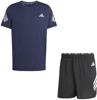 adidas adi365 Shirt 5'' Short Set Heren donkerblauw