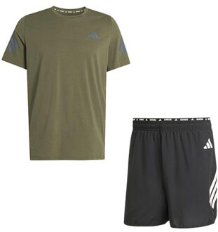 adidas adi365 Shirt 5'' Short Set Heren groen