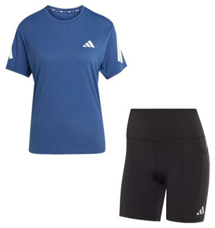 adidas adi365 Shirt Korte Legging Set Dames bruin