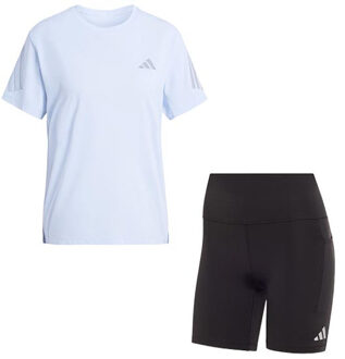 adidas adi365 Shirt Korte Legging Set Dames lichtblauw