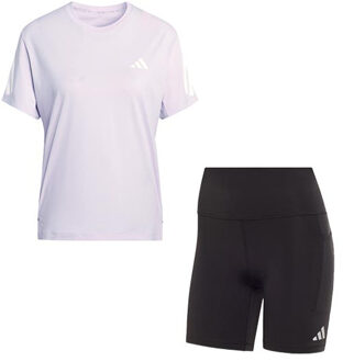 adidas adi365 Shirt Korte Legging Set Dames paars