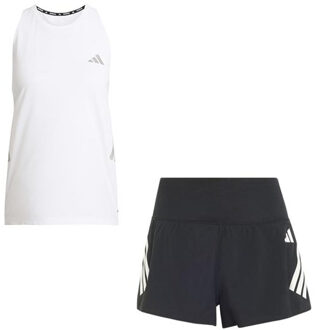 adidas adi365 Singlet 2in1 Short Set Dames wit