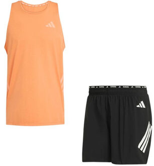 adidas adi365 Singlet 2in1 Short Set Heren oranje