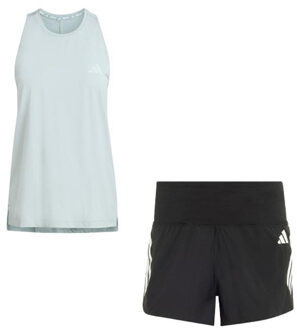 adidas adi365 Singlet 4'' Short Set Dames groen