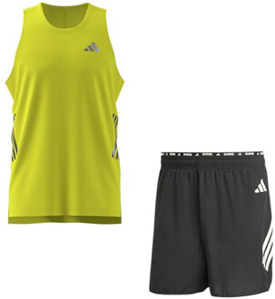 adidas adi365 Singlet 7'' Short Set Heren geel