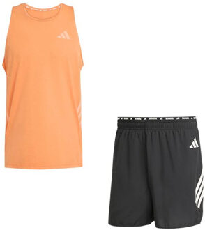 adidas adi365 Singlet 7'' Short Set Heren oranje