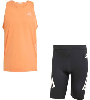 adidas adi365 Singlet Korte Legging Set Heren oranje