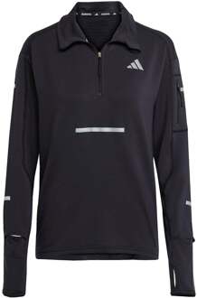adidas Adi365 Warm Half-Zip Hardloopshirt Dames zwart - XS