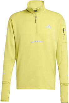 adidas Adi365 Warm Half-Zip Hardloopshirt Heren-Geel - XL