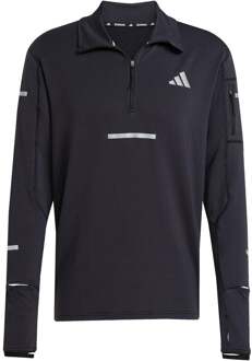 adidas adi365 Warm Half-Zip Hardloopshirt Heren-zwart - L