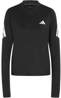 adidas adi365 Zip  Hardloopshirt Dames-zwart - M