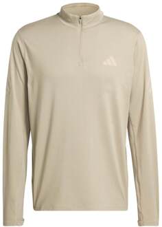 adidas adi365 Zip  Hardloopshirt Heren-kaki - L